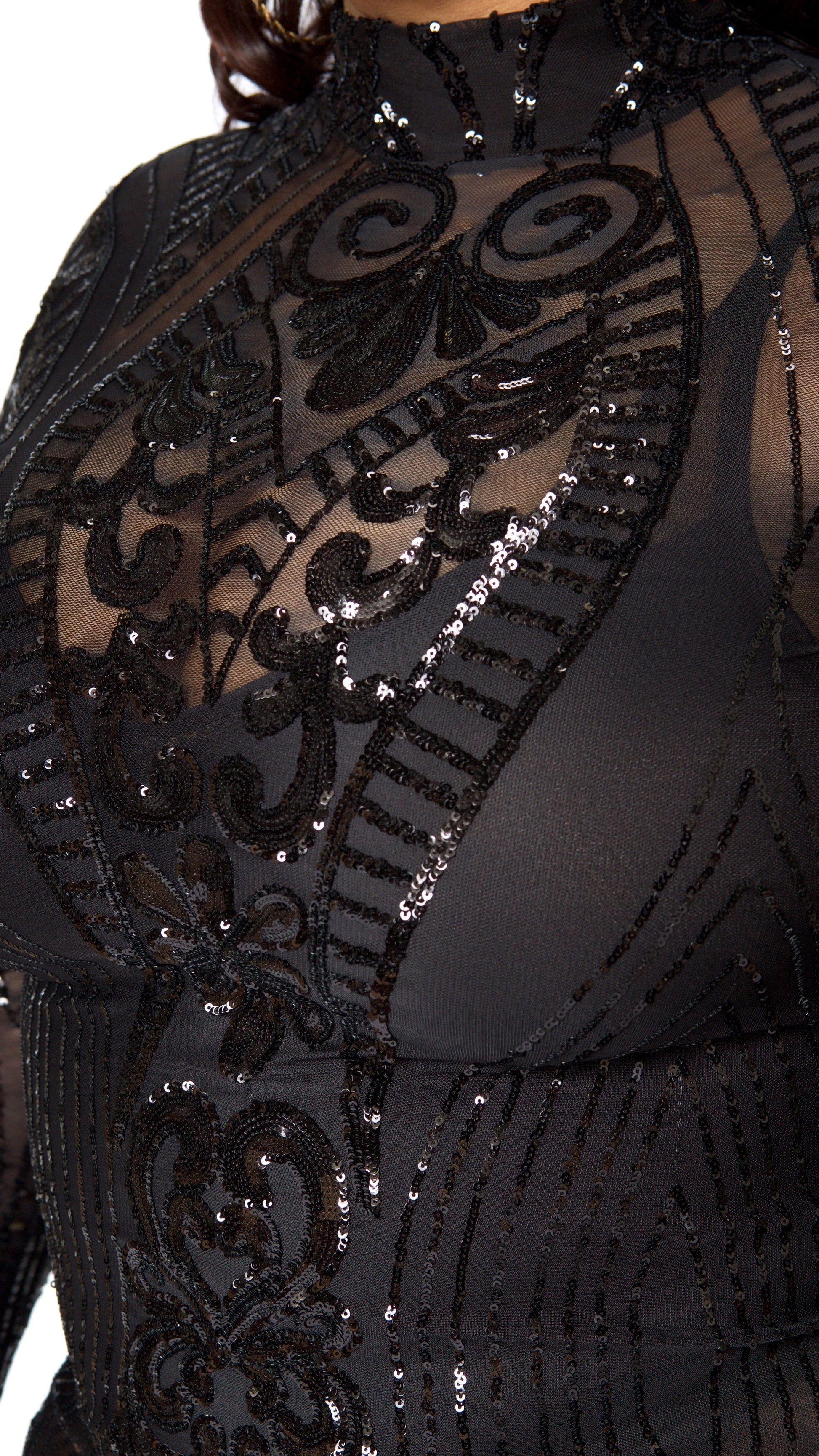 Sparkle Sequins Dress (Black)-Dresses-Boughie-Boughie