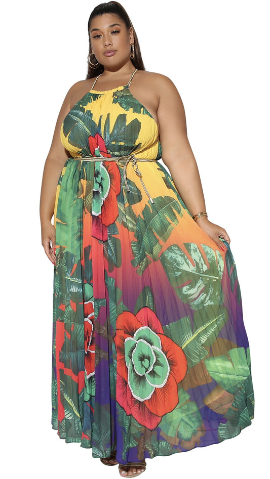 Sunset Maxi Dress (Multi)-Maxi Dresses-Boughie-Boughie