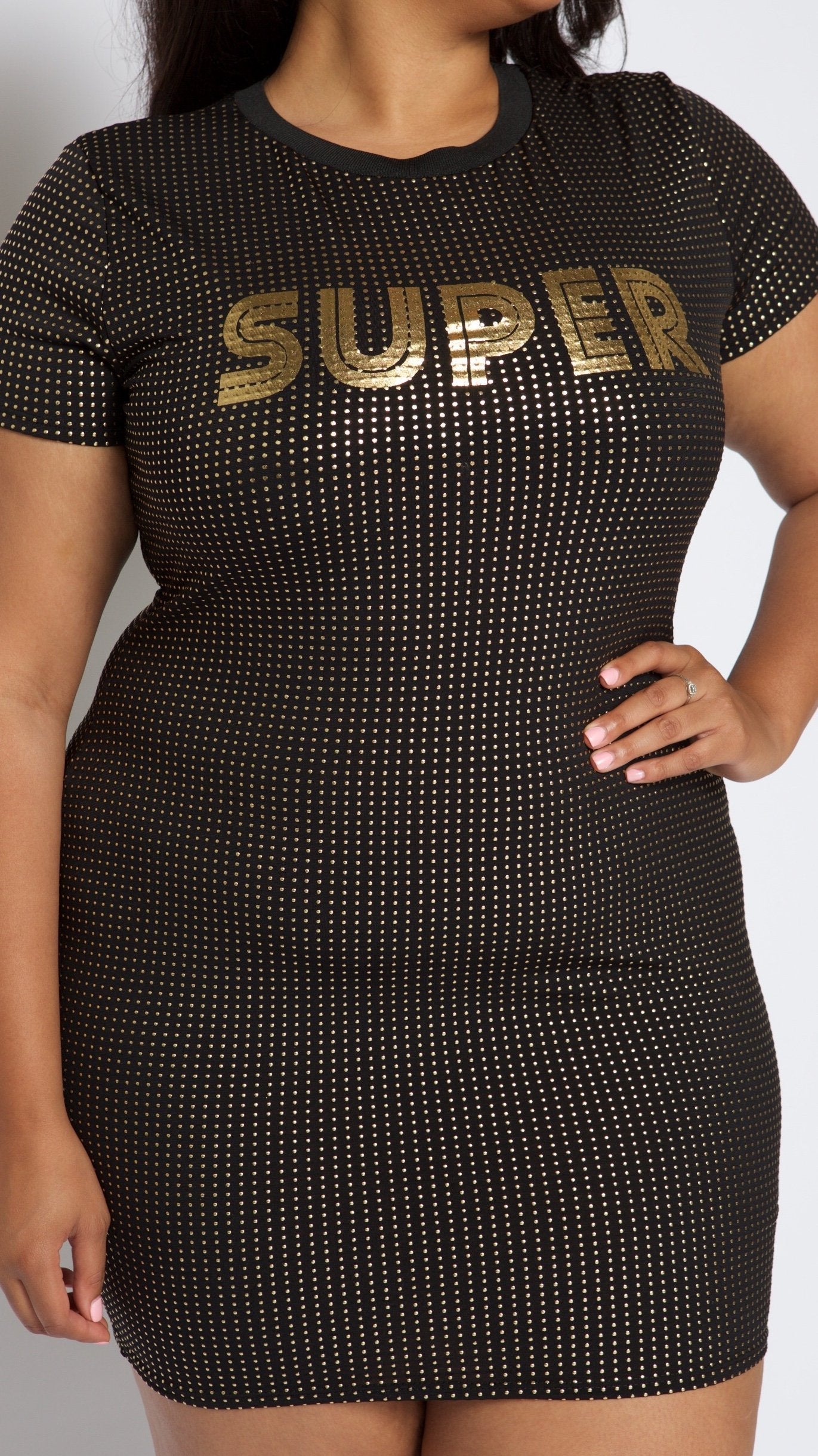 Super Duper Dress (Black/Gold)-Dresses-Boughie-Boughie