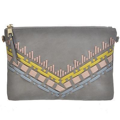 Tribal Clutch (Gray)-Accessories-Boughie-Gray-Boughie