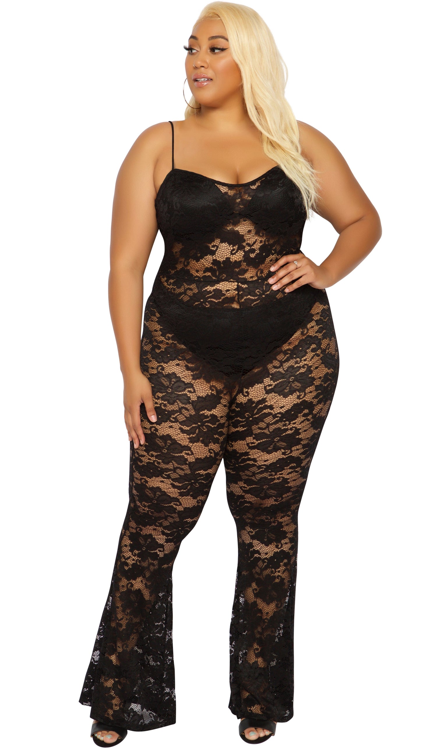 Trophy Lace Jumper (Black)-Jumpers-Boughie-Boughie