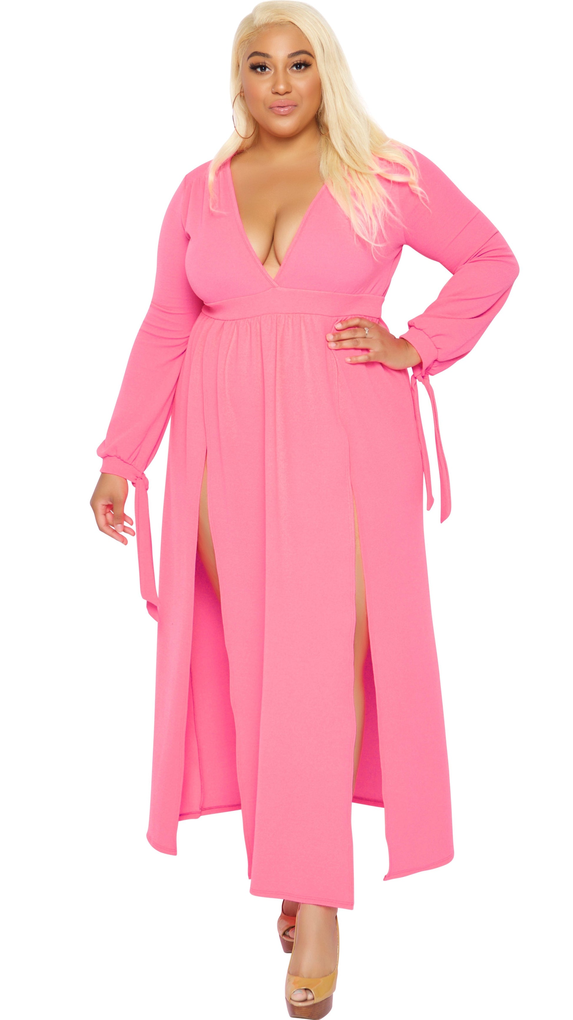 Yummy Maxi Dress (Pink) - 1x Yummy Maxi Dress (Pink) - 1x